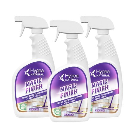 HYGEA NATURAL Magic Finish  Natural EnzymeBased Floor Cleaner Ready to use 24oz Spray 3 pack HN-3001-3